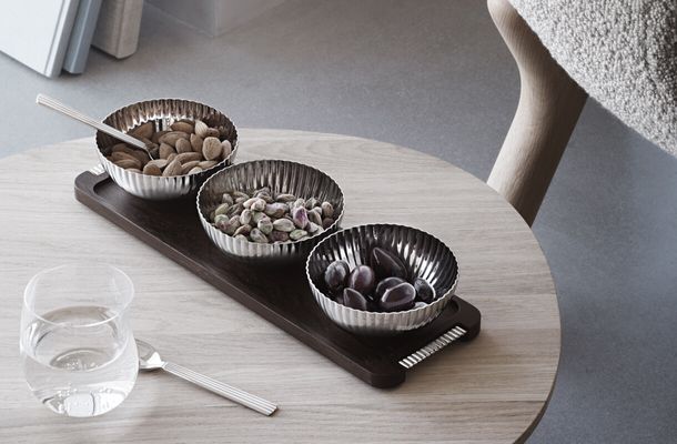 The Bernadorette tray and bowl set from Georg Jensen